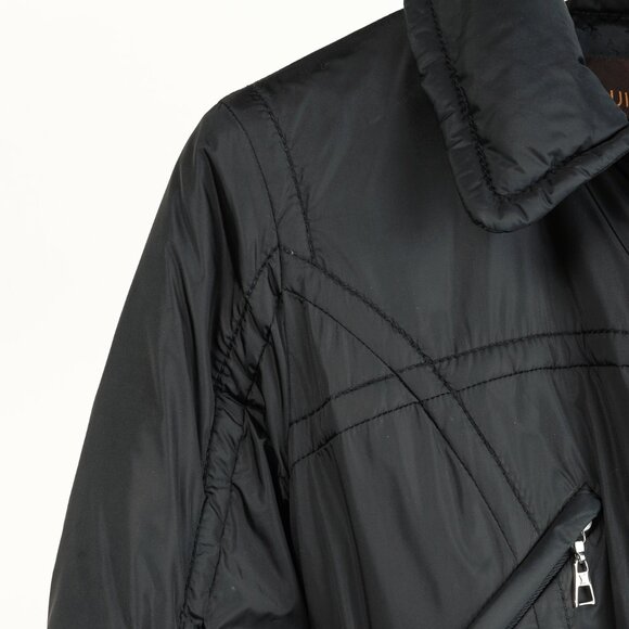 Louis Vuitton Black Belted Patch Goose-Feather-Fill Puffer Jacket - Picture 5 of 14